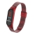 Deveroux Ocelový milánský řemínek pro Mi Band 3/4 - červená