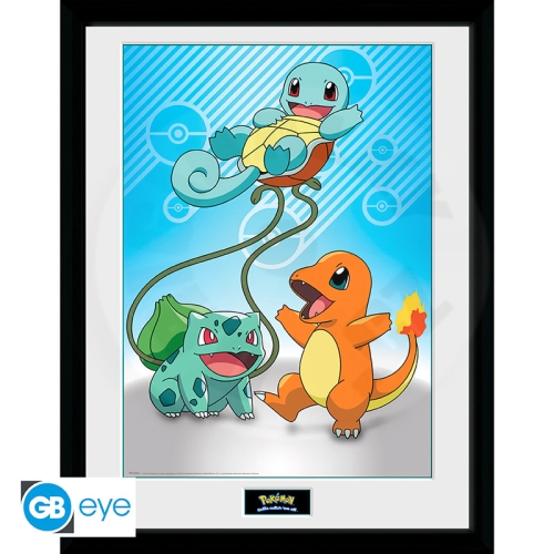 POKEMON - Framed print "Kanto Starters" (30x40) x2_(1)