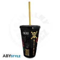 ONE PIECE - Tumbler with straw - 470ml - Luffy &amp; Zoro