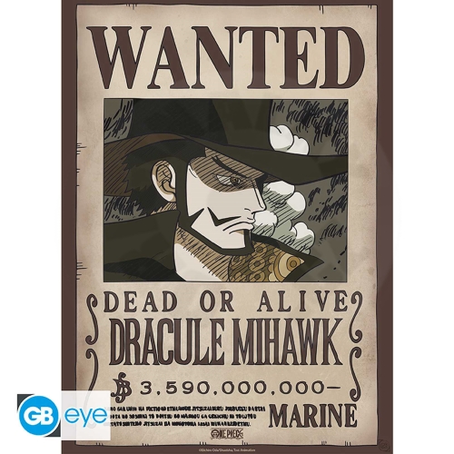 ONE PIECE - Poster Chibi 52x38 - Wanted Mihawk Wano_(1)