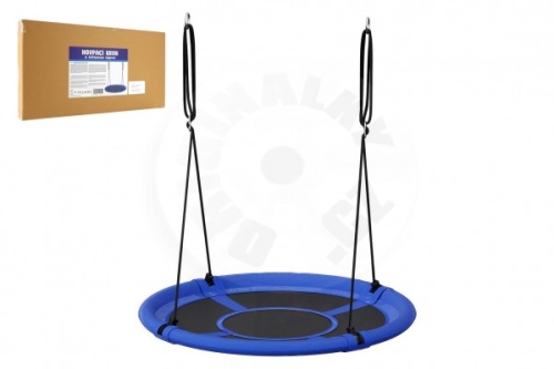 Houpací kruh modrý 100 cm látková výplň