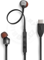 JBL Tune 310 USB-C, drátová sluchátka s mikrofonem - černá