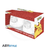 POKEMON - 2 Glass Set - Magikarp &amp; Gyarados EUROPE
