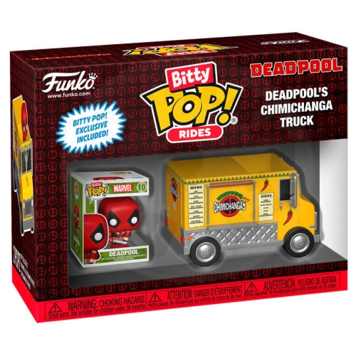 Funko Bitty Pop! Rides: Marvel - Deadpool and Deadpool's Chimichanga Truck Vinyl Figure_(1)