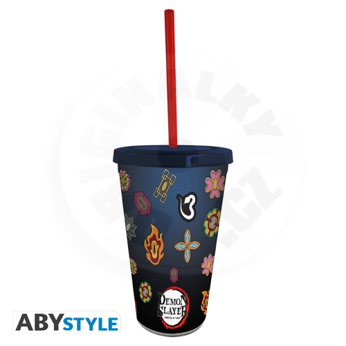 DEMON SLAYER - Tumbler with straw - 470ml - Pillars_(1)