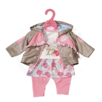 Baby Annabell Oblečení s bundou, 43 cm - růžové kalhoty