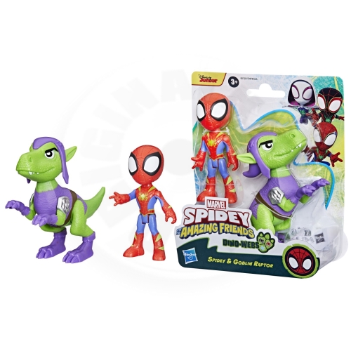 Spider-Man Spidey and His Amazing Friends Hrdinové a Dino-zločinci 2 ks - Spidey