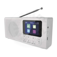 Emos - přenosné rádio s BT, DAB/DAB+/FM - bílá