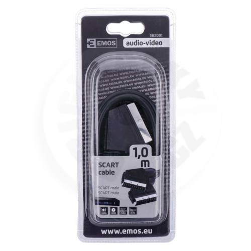 Emos Scart-Scart kabel, 21 PIN, 1m