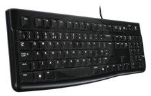 Logitech kabelová klávesnice K120 - černá
