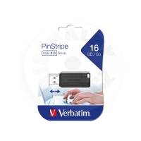 Verbatim USB flash disk, USB 2.0, 16GB, PinStripe, Store N Go
