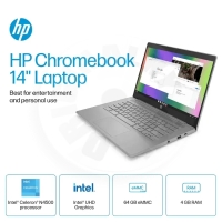 HP Chromebook 14" - až 12 hodin výdrže - stříbrná