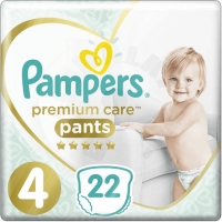 Pampers Premium Care vel. 4 (9-14kg) kalhotkové pleny - 22ks Pampers Premium Care vel. 4 (9-14kg) kalhotkové pleny - 22ks