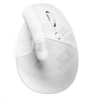 Logitech bezdrátová ergonomická myš Lift Vertical - bílá