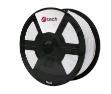 C-TECH Filament, PETG, 1,75mm, 1kg (330m) - bílá
