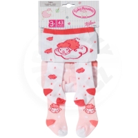 Baby Annabell Punčocháče (2 ks), 43 cm - růžové/obláčky