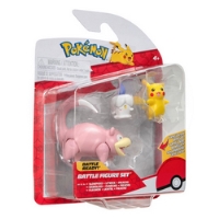 Pokémon sada figurek - Battle 3Pack (Pikachu , Litwick, Slowpoke) 5 cm