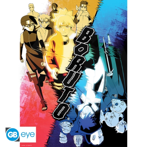 BORUTO - Poster Chibi 52x38 - Konoha vs. Kara*_(1)