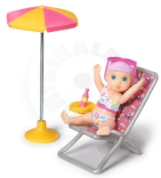 BABY born Minis Sada s lehátkem, slunečníkem a panenkou (1)