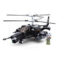 Sluban Model Bricks M38-B0752 Bojový vrtulník Ka-50 Black Shark
