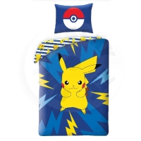 Halantex Povlečení - Pokémon Pikachu with Pokeball 140x200, 70x90