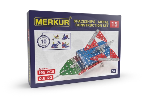 Merkur 015 Raketoplán, 195 dílů, 10 modelů_(1)
