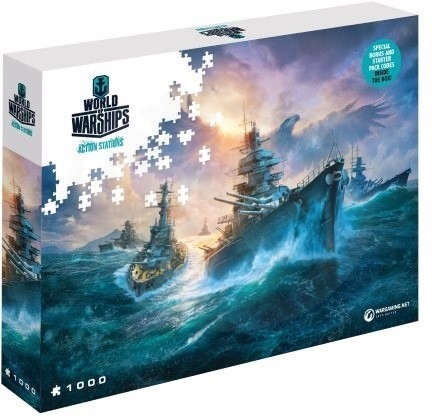 Merlin Publishing World of Warships Puzzle - Německé válečné lodě - 1000ks