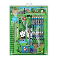Minecraft 12-Piece Stationery Set A4 Bumper Minecraft 12-Piece Stationery Set A4 Bumper