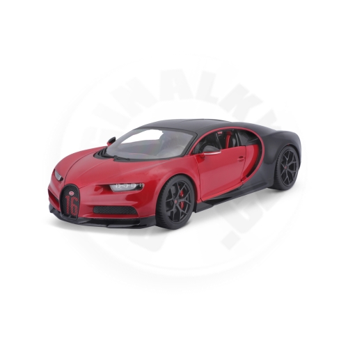 Bburago - Auta HOBBY, Bugatti Chiron Sport, červeno-černá, 1:18_(1)