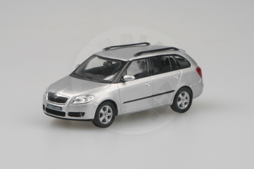ABREX - Škoda Fabia II Combi (2007) 1:43 - Stříbrná Brilliant Metalíza