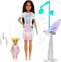Barbie Herní set povolání - Zubařka brunetka (1)