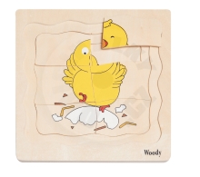 Woody Puzzle na desce ´´Vývoj slepice´´_(4)