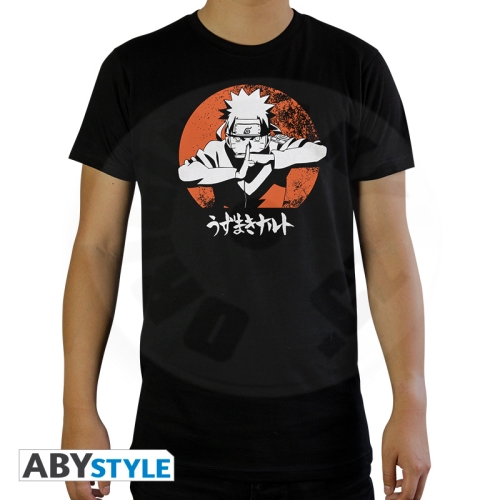 NARUTO SHIPPUDEN - Tshirt "Naruto" man SS black - basic XL_(1)