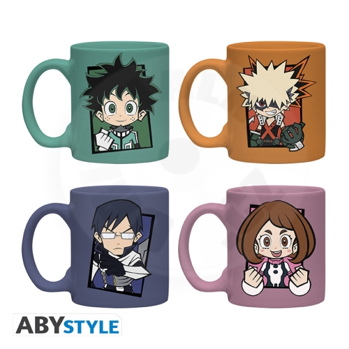 MY HERO ACADEMIA - Set 4 espresso mugs - Chibi_(1)