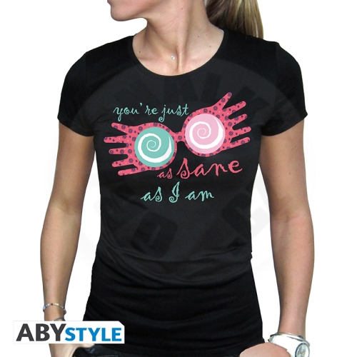 HARRY POTTER - Tshirt "Luna Lovegood" woman SS black - basic M_(1)