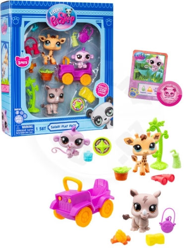 Littlest Pet Shop 3 figurky Safari