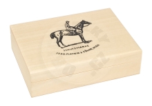 Dřevěná kazeta na karty světlá (bez karet)