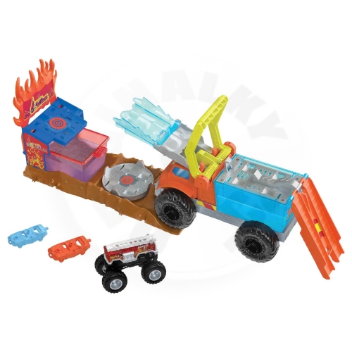 Mattel Hot Wheels Monster Trucks Arena World: Záchranná mise s 5 alarmy (1)