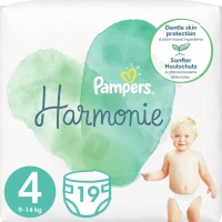 Pampers Harmonie vel. 4 (9-14kg) - 19 ks, dětské pleny Pampers Harmonie vel. 4 (9-14kg) - 19 ks, dětské pleny