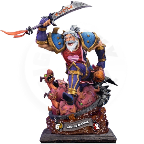 Hex Collectibles socha Blizzard Hearthstone, Leeroy Jenkins, měřítko 1:6