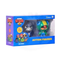 Figurka akční 11.5 cm Brawl Stars 2 pack série 1 - Leon a Crow
