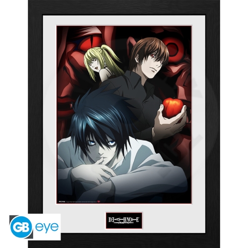 DEATH NOTE - Framed print "Light, L and Misa" (30x40) x2*_(1)