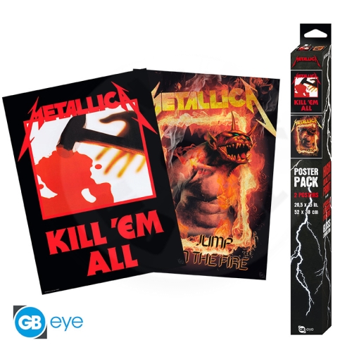 METALLICA - Set 2 Posters Chibi 52x38 - Kill'Em All/Fire Guy_(1)