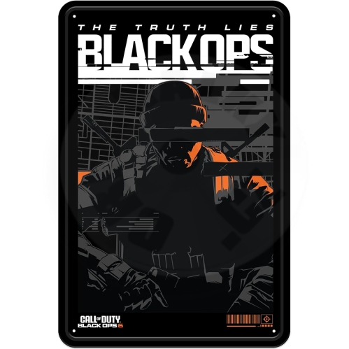 Call of Duty Black Ops 6 Plechová tabulka „BLACK OPS 6“