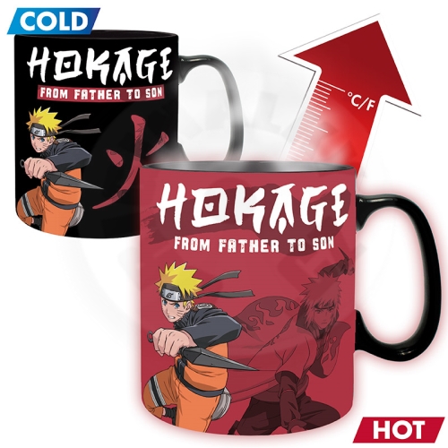 NARUTO SHIPPUDEN - Mug Heat Change - 460 ml - "FROM FATHER TO SON"_(1)