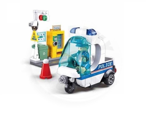Sluban Metropolis M38-B1217A Policejní hlídka na tříkolce_(1)