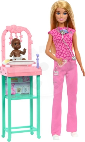 Barbie Herní set povolání - Pediatrička blondýnka