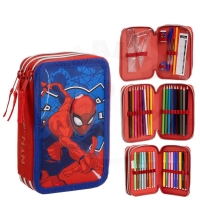 Penál Spiderman 3 patra - vybavený