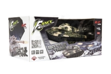 Tank RC plast 27cm 27MHz na baterie+dobíjecí pack se zvukem