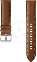 Samsung Šitý kožený řemínek (22mm M/L) Galaxy Watch - hnědá